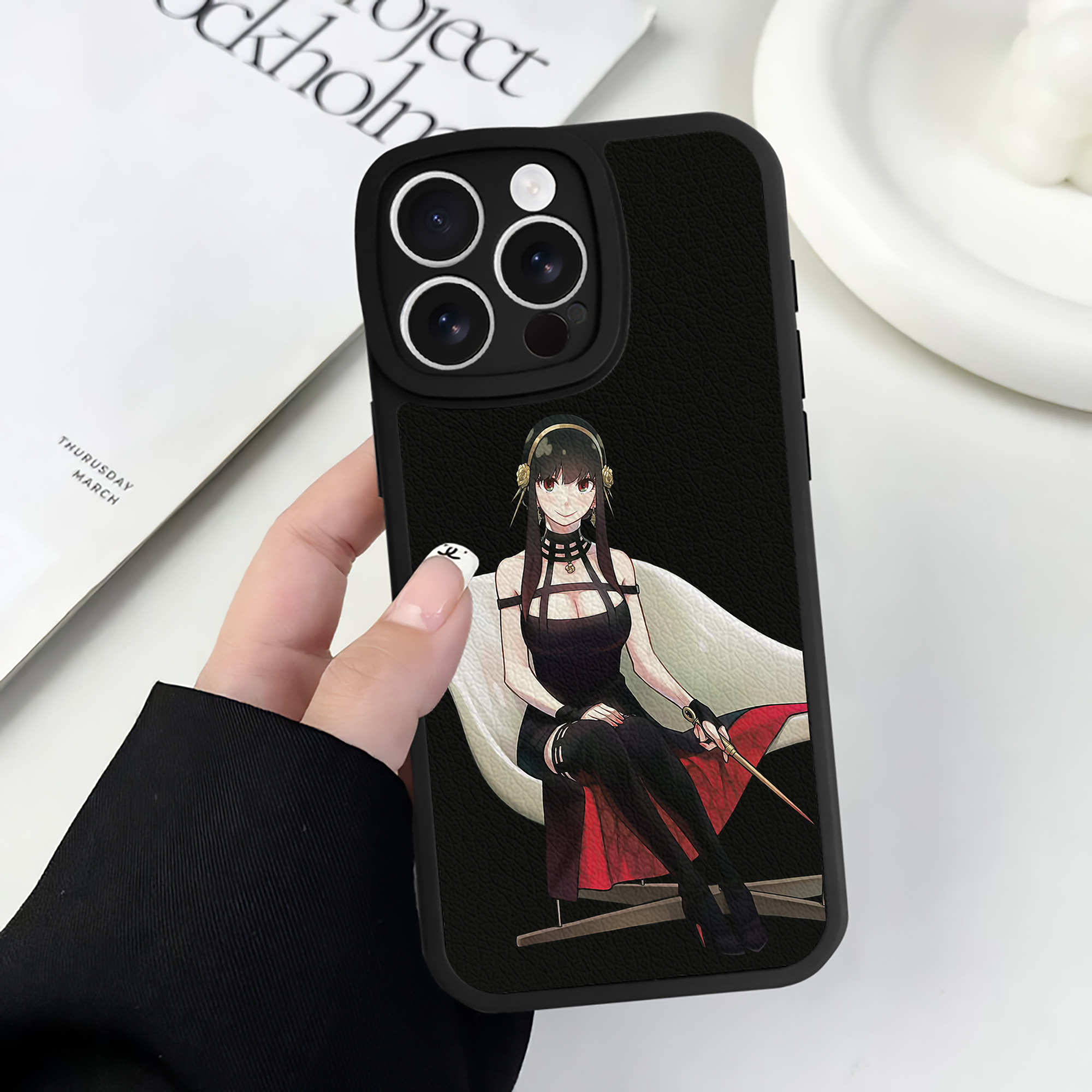 （画像用） SPY×FAMILY间谍家家酒 【iPhone 16シリーズ対応】シリコンスマホケース（レザー調） 材質：シリコン